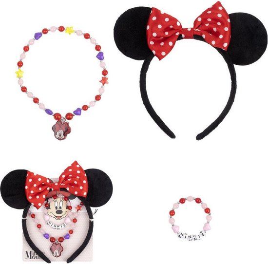 Minnie Mouse Accessoireset - 3 Onderdelen