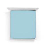 Bella Donna Hoeslaken Jersey Eenpersoons licht turquoise