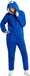 OppoSuits Cookie Monster Onesie - Sesamstraat Jumpsuit - Blauw - Maat L