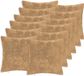 vidaXL - Kussensloop - 12 stuks - HEERLEN - Taupe - 50 x 50 cm - Nep Konijnenbont