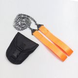 Merkloos Koolstofstaal handkettingzaag – Opvouwbaar, met handvat en riemtas, outdoor