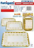 FATIGATI SRL L.Snoep dienblad + centrum RETT. 3 stuks 22 x 15, zoals afgebeeld