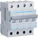 Hager mun663 a – automatische stroomonderbreker serie MU, 3p + N, 63 A, curve C, 6 kA