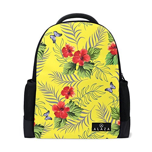 My Daily Mijn dagelijkse Hawaiian Hibiscus Tropische Bloemen Rugzak 14 Inch Laptop Daypack Bookbag voor Travel College School