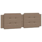 VidaXL Hoofdeind & Voeteind Cappuccino 160 cm Kunstleer