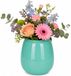 Plume Living Vaas Amelie - brillant bleu marine - D18 x H20 cm - verre