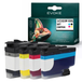 Evoke Compatible Ink for Brother LC-3239XXL 4x CMJN (Noir, Cyan, Magenta, Jaune) 278ml, 21000 Pages for HL-J6000DW, J6100DW, MFC-J5945DW, J6945DW, J6947DW