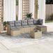 Maison Exclusive - Ensemble de jardin, 8 pièces, avec coussins, beige, en polyrotin