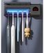 DSHOW UV-tandenborstel pour porte-brosse à dents de salle de bain, fixation murale, stérilisateur, chargement 2000 mAh, fonction chronomètre, organisateur de porte-brosse à dents (noir)