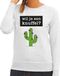 Bellatio Decorations Wil je een Knuffel tekst sweater grijs dames - dames trui Wil je een Knuffel? XXL