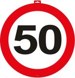 Folat 50 Jaar Verkeersbord Deurbord - 47cm