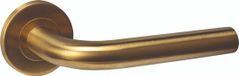 Intersteel Poignée de porte Q 02 sur rosace cachée ø52x6mm laiton PVD mat