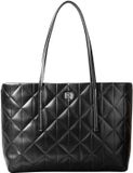 Calvin Klein Quilted Emblem Shopper 37 cm black