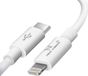Avizar Câble USB-C vers Lightning Power Delivery 20W Charge et Données 1m Blanc