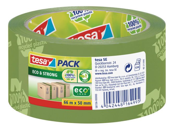 tesa 58156-00000-00 - Kantoortape - groen - 50 mm x 5 cm