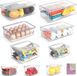 Shenzhen Haorui Industrial Technology Co., Ltd. Organisateur de réfrigérateur, set de 9 boîtes de rangement transparentes, boîtes de réfrigérateur, conteneurs de réfrigérateur empilables avec couvercle pour cuisine, garde-manger, placard, tiroir