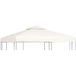 3x3m Crème Blanc Auvent Remplacement Toile 310 g/m²