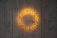 Anna's Collection 56cm x 6cm Black Wreath 1200 LED Classic Warm with 5m Lead Cable, On/Dimmer/8/16H Timer/Off IP44 Transformer Christmas Lights