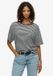 Superdry Studios T-shirt met verlaagde schouders Dames Zwart/Wit gestreept Katoen/Lyocell Maat 10
