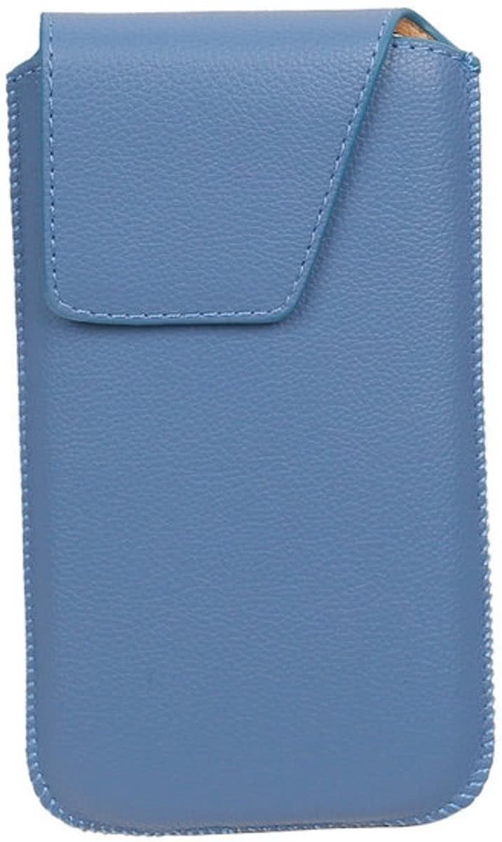 Best Cases Panda Best Cases Samsung Galaxy S4 i9500 - Leder look insteekhoes/pouch Model 1 - Blauw