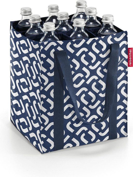 Reisenthel Bottlebag Flessentas - 9 Flessen 1L - Signature Navy Blauw