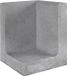 Merkloos Gardenlux L-element hoek grijs 30x30x40 cm