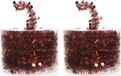 Decoris Guirlande de Noël - 2x - rouge - guirlande en aluminium - 700 cm