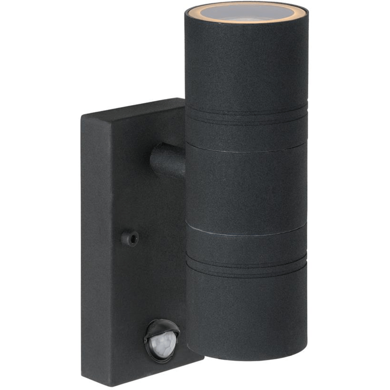 Lucide Arne LED Wandlamp Zwart met Bewegingssensor M - 5411212143877