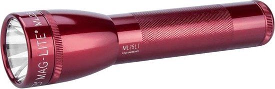 Maglite ML25LT MagLED zaklamp 3-C cell, rood