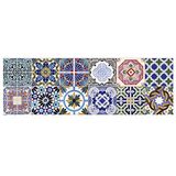 Ambiance 12 Kleefmiddelen Tegelstickers | Sticker – Wandtegels Badkamer en Keuken Mozaïektegels – Veelkleurig – 10 x 10 cm, 12 stuks