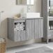 Maison Exclusive - Ensemble de meubles de salle de bain, 2 pièces, gris Sonoma, 79,5 x 41 x 79,5 cm