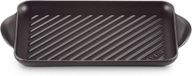 Plaque de cuisson en fonte émaillée pour une cuisson pauvre en gras sur induction et autres plaques de cuisson - 32,5 cm