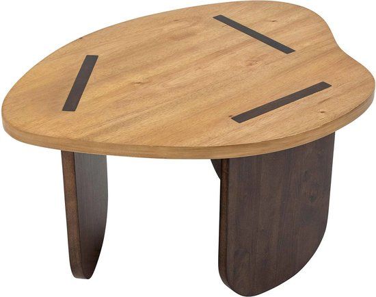 Bloomingville Salontafel Cilas Hout Licht en donkerhout 60x75x43 cm