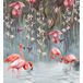 Flamants Roses Papier Peint Panoramique - 260 cm X 282 cm