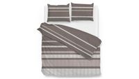 Zo!Home Dekbedovertrek Paxton Katoen Taupe 140 x 220 cm