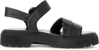 Gabor 64.510.27 dames plateau sandalen Zwart Leer