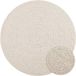ZIZUR Tapis crème intérieur et extérieur Ø 120 cm aspect jute