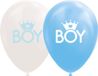 Wefiesta Ballonnen Baby Boy 30 Cm Latex Blauw/wit 8 Stuks