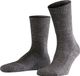 FALKE Walkie Light eenkleurig wol functioneel materiaal sokken unisex grijs - maat 42-43