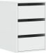 vidaXL Ladekast - 40x41x58 cm - Bewerkt Hout - Wit