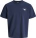Jack & Jones T-shirt Jjedover Graphic Tee Ss Crew Neck S 12288005 Navy Blazer Mannen Maat - XL