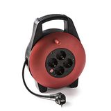 Famatel Enrouleur de câble, IP40, 4 prises, industriel, 2 pôles + TT, 16 A, 250 V, câble 3 x 1,5 mm, disjoncteur