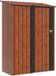 vidaXL Abri de jardin - Métal - Marron - 140,5 x 74 x 200 cm