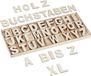Merkloos Relaxdays Houten Letters
