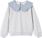 Vertbaudet Sweater - meisjes - gemêleerd grijs - 128