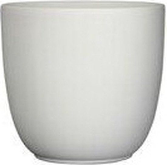 Mica Decorations Binnenpot Rond ES/9 TUSCA H9D10 - Wit Mat Keramiek