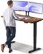 Desktronic HomePro Bureau assis-debout électrique réglable en hauteur, 140x70 cm Noyer massif/Noir