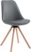 CLP Calais fauteuil - cuir artificiel naturel gris