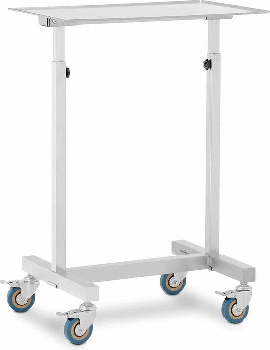 Steinberg Systems Steinberg Instrumententafel - verrijdbaar - 600 x 400 mm - in hoogte verstelbaar - RVS/rubber