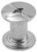 Set de 100 boulons filetés, chromé, M5 x 8 mm